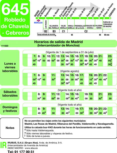 autobús 645 cebreros madrid|La ruta del autobús 645 de Cebreros a Madrid: horarios y paradas.